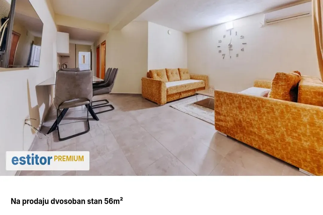 Prodaja, dvosoban stan, 56m², Budva, Crna Gora