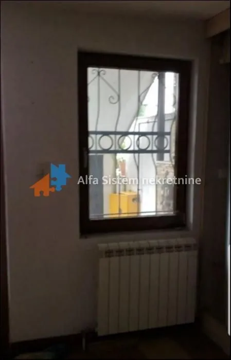 View of a window and radiator in the room.