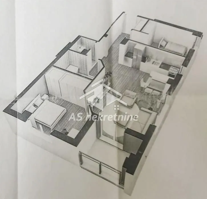 Rent, three bedroom apartment, 70m², Novi Beograd Blok 67, Novi Beograd Sve Podlokacije