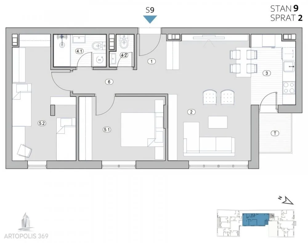 Prodaja, trosoban stan, 73m², Surčin, Beograd