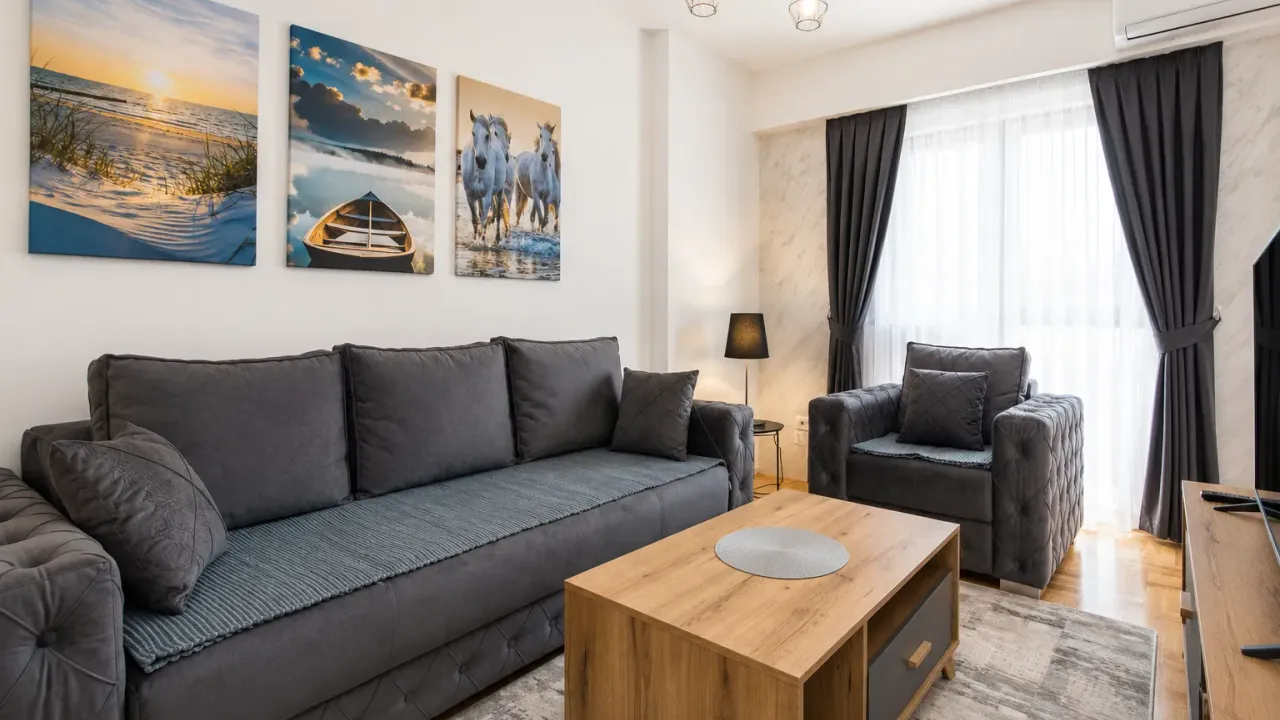 Rent, one bedroom apartment, 43m², Tuški Put, Podgorica