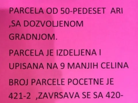 Sale, land lot, 4377m², Sisevac, Paraćin - image 2