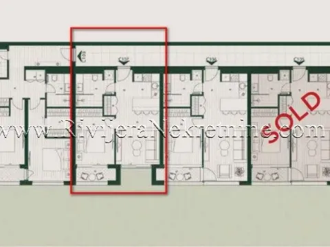 Prodaja, jednosoban stan, 41m², Mrčevac, Tivat - image 9