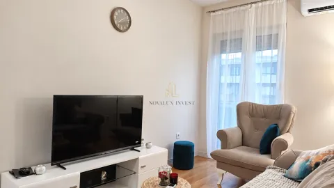 Dnevni boravak sa televizorom, komodom i foteljom. - image 2