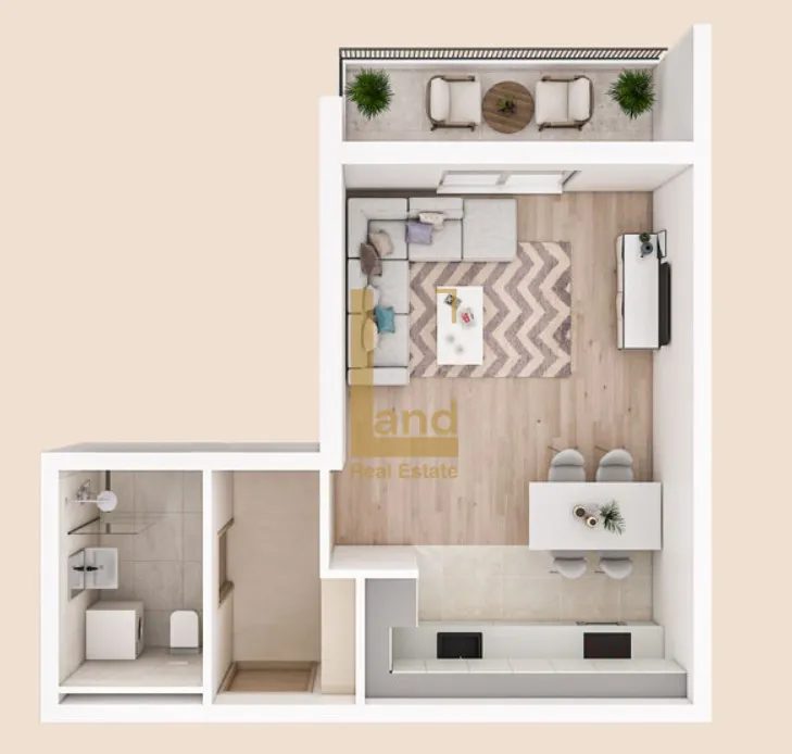 Prodaja, jednosoban stan, 35m², Zelenika, Podgorica