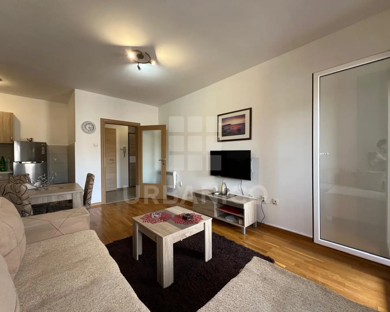 Rent, one bedroom apartment, 46m², Tuški Put, Podgorica