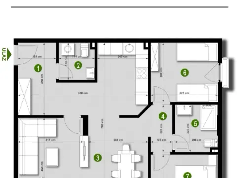 Prodaja, dvosoban stan, 79m², Čeluga, Bar - image 5