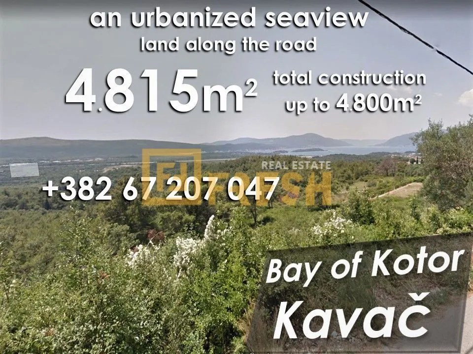 Prodaja, plac, 4815m², Kotor, Crna Gora