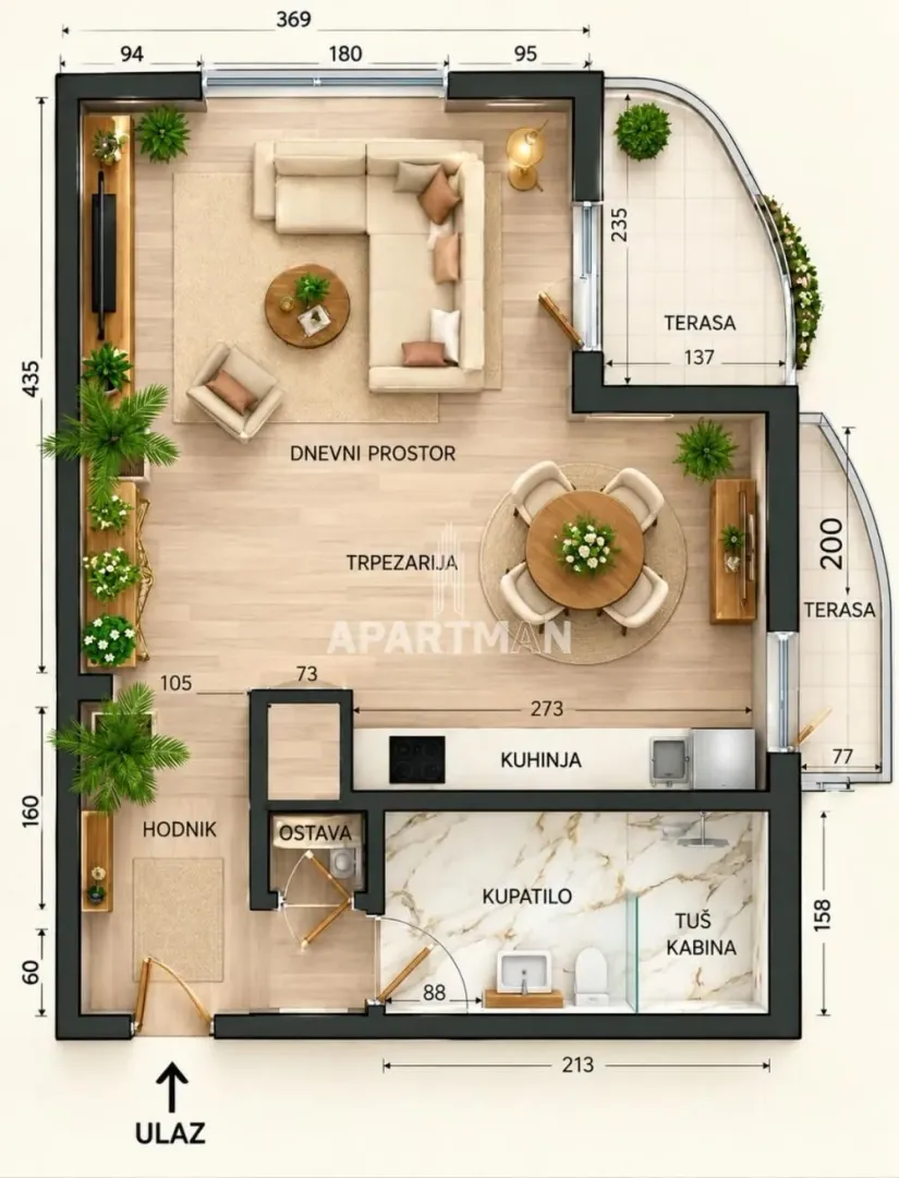Sale, one bedroom apartment, 34m², Vidikovački venac, Rakovica