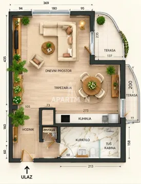 Sale, one bedroom apartment, 34m², Vidikovački venac, Rakovica - image 2