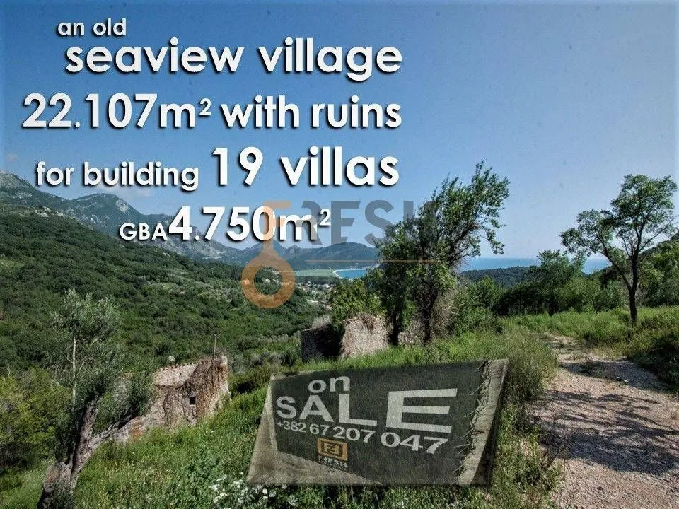 Prodaja, plac, 22107m², Budva, Crna Gora