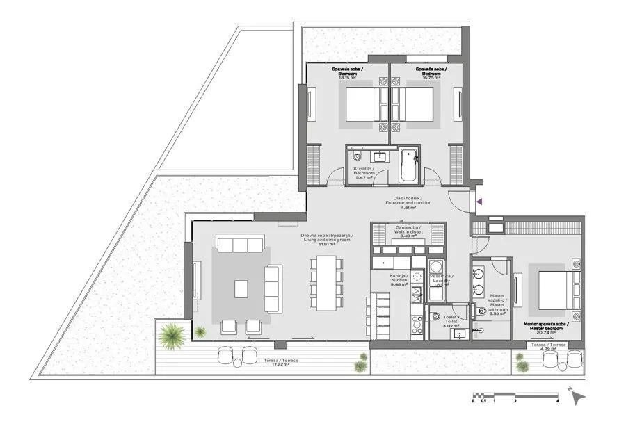 Prodaja, četvorosoban stan, 171m², Beograd Na Vodi, Beograd