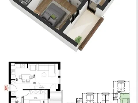 Prodaja, dvosoban stan, 47m², Zvezdarska Šuma, Zvezdara Sve Podlokacije - image 2