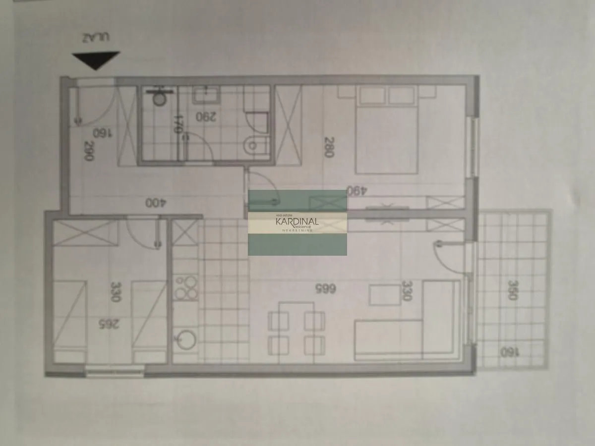 Sale, two bedroom apartment, 62m², Centar, Jagodina