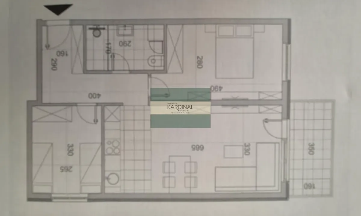 Sale, two bedroom apartment, 62m², Centar, Jagodina