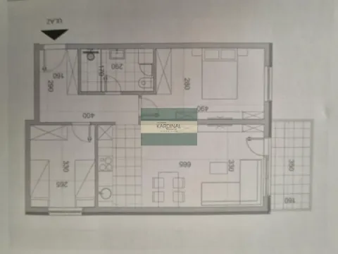 Sale, two bedroom apartment, 62m², Centar, Jagodina