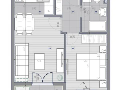 Sale, one bedroom apartment, 40m², Pobrežje, Podgorica - image 3