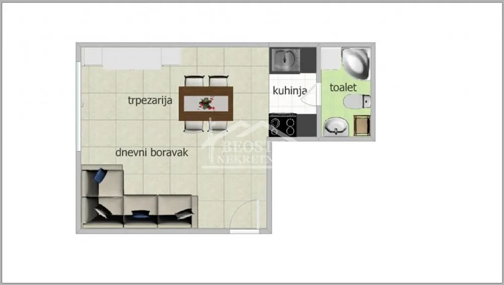 Prodaja, stan, 29m², Kalenić Pijaca, Vračar Sve Podlokacije