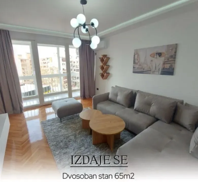 Rent, one bedroom apartment, 65m², Gintaš, Podgorica