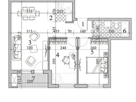 Sale, three bedroom apartment, 55m², Sajmište, Novi Sad