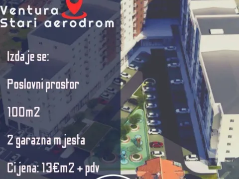 Rent, office space, 100m², Stari Aerodrom, Podgorica