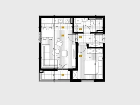 Sale, one bedroom apartment, 42m², Masline, Podgorica - image 2