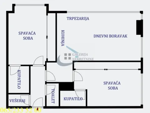 Prodaja, trosoban stan, 95m², Novi Beograd Blok 65, Novi Beograd Sve Podlokacije - image 5