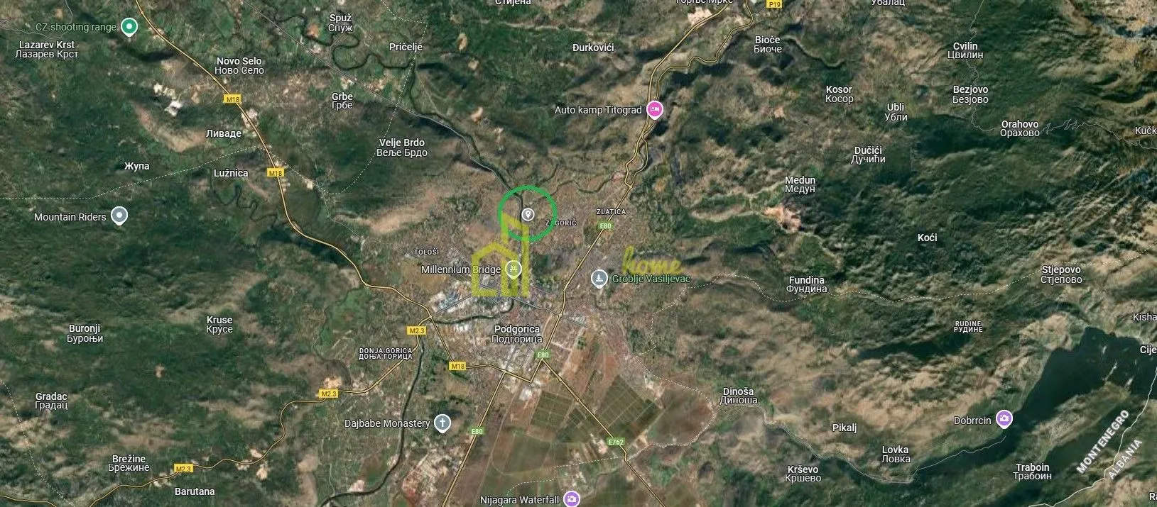 Prodaja, plac, 1605m², Zagorič, Podgorica