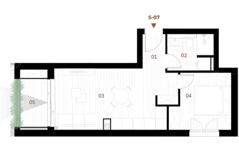 Prodaja, dvosoban stan, 41m², Orahovac, Kotor - image 11