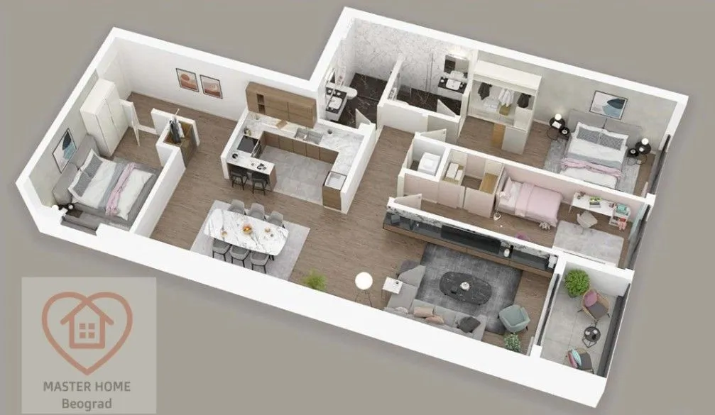 Sale, four bedroom apartment, 131m², Kalenić Pijaca, Vračar Sve Podlokacije