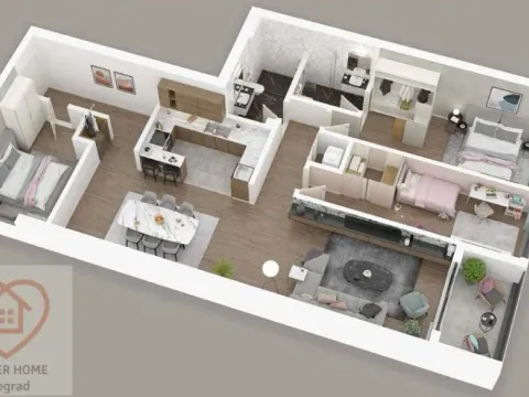 Sale, four bedroom apartment, 131m², Kalenić Pijaca, Vračar Sve Podlokacije - image 3