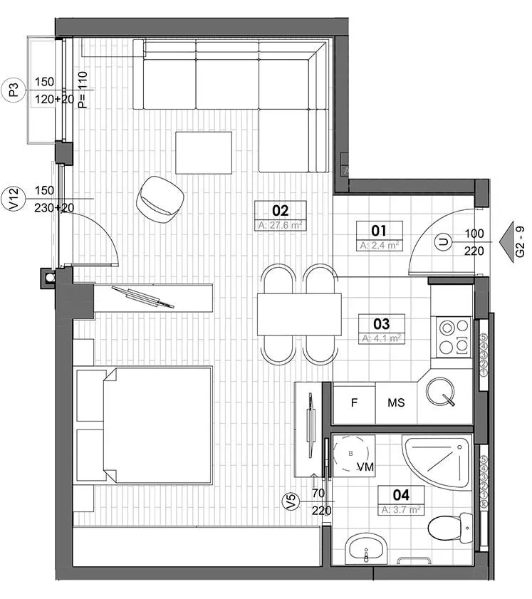 Prodaja, stan, 38m², Tivat, Crna Gora