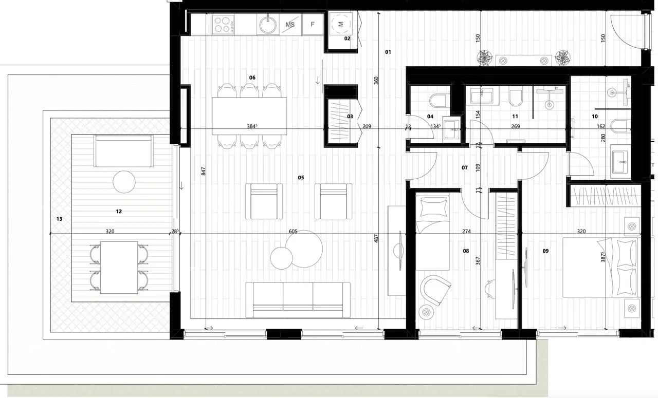 Prodaja, dvosoban stan, 11557m², Mrčevac, Tivat