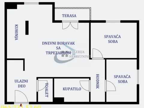 Prodaja, dvosoban stan, 52m², Rakovica, Beograd - image 5