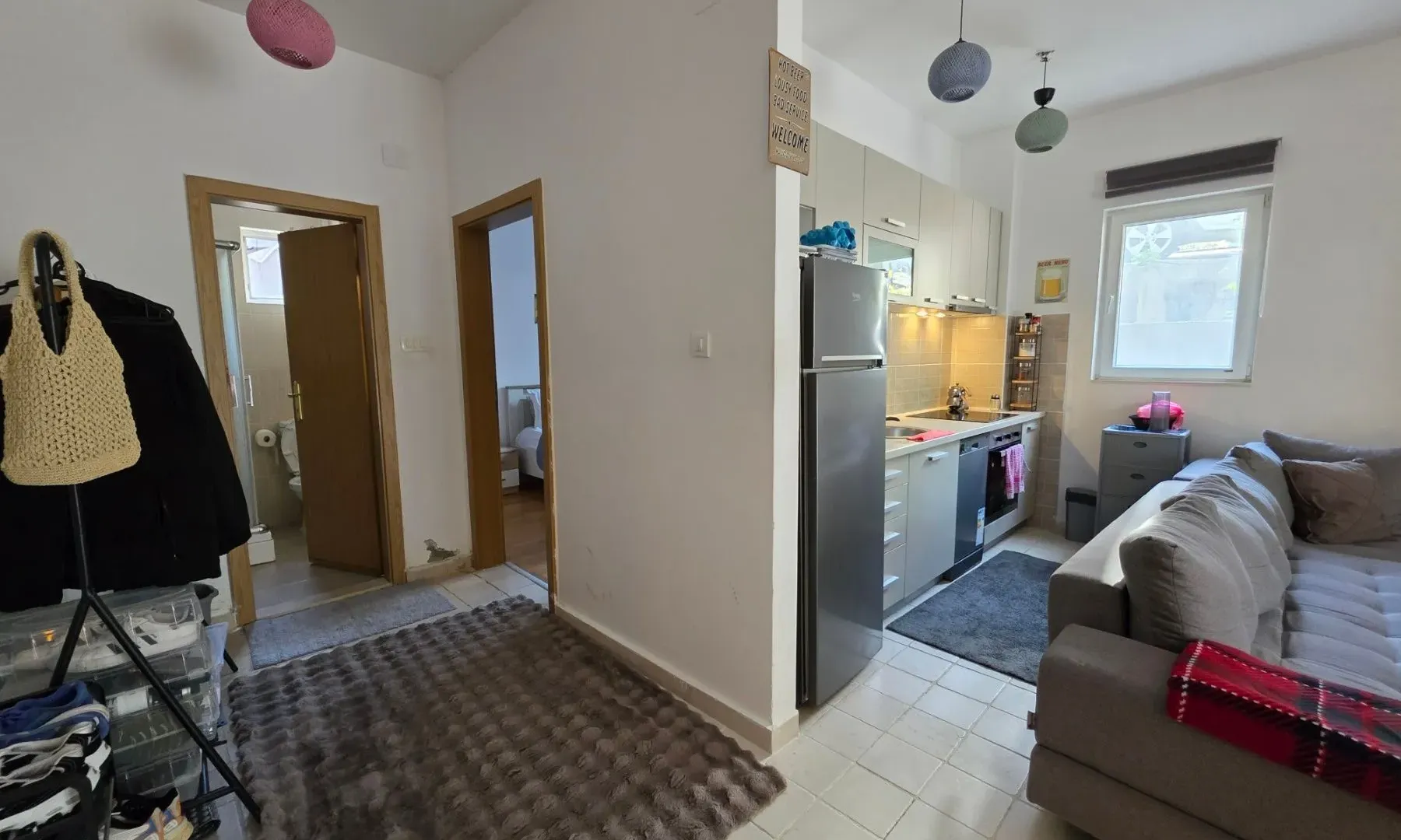 Rent, one bedroom apartment, 47m², Bečići, Budva