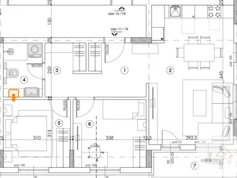 Sale, three bedroom apartment, 65m², Novi Banovci, Stara Pazova - image 2