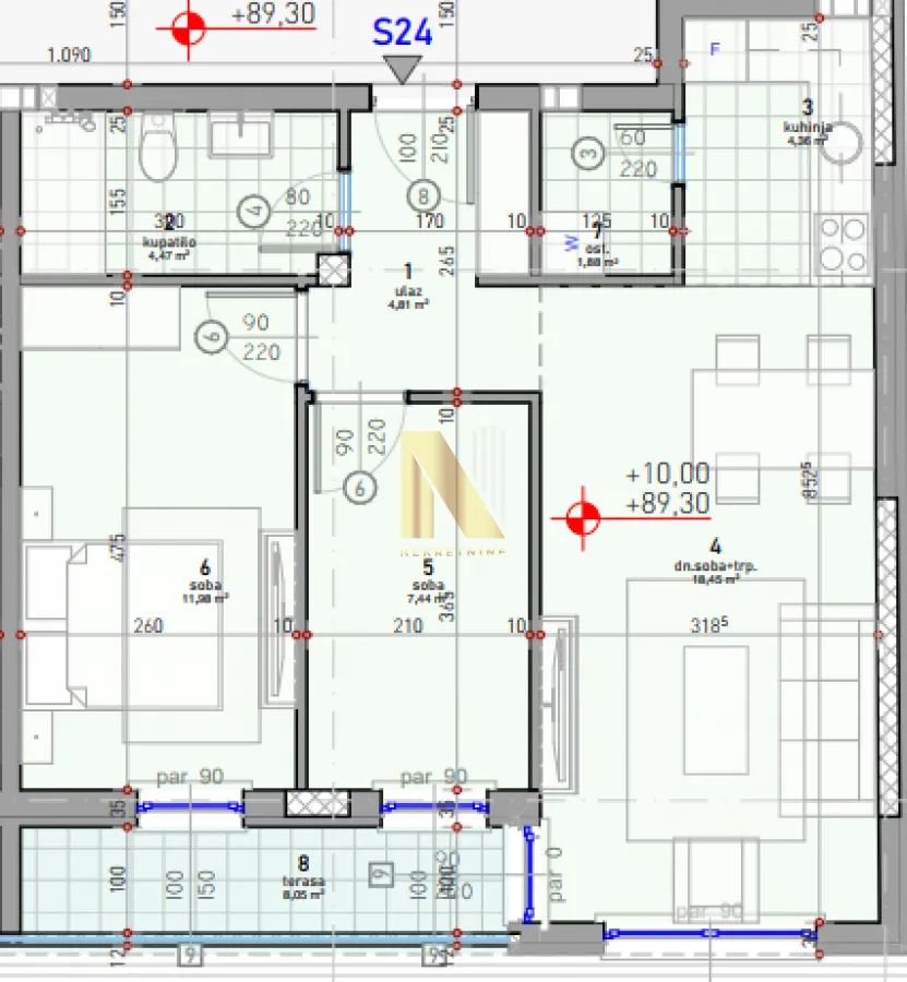 Prodaja, trosoban stan, 62m², Telep, Novi Sad Sve Podlokacije