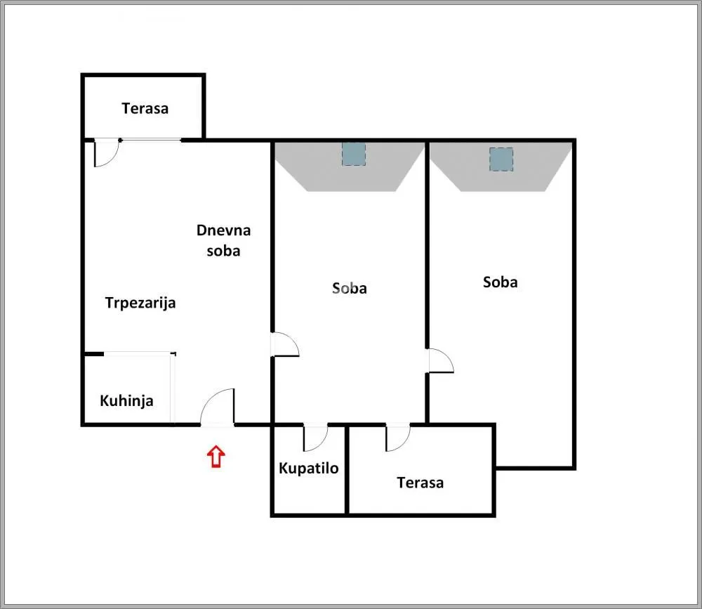 Prodaja, dvosoban stan, 46m², Višnjička Banja, Palilula Sve Podlokacije