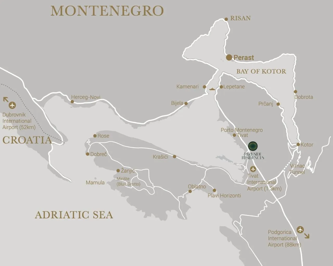 Prodaja, stan, 2706m², Mrčevac, Tivat