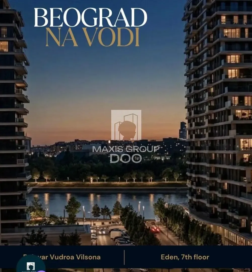 Sale, two bedroom apartment, 55m², Savski Venac, Beograd