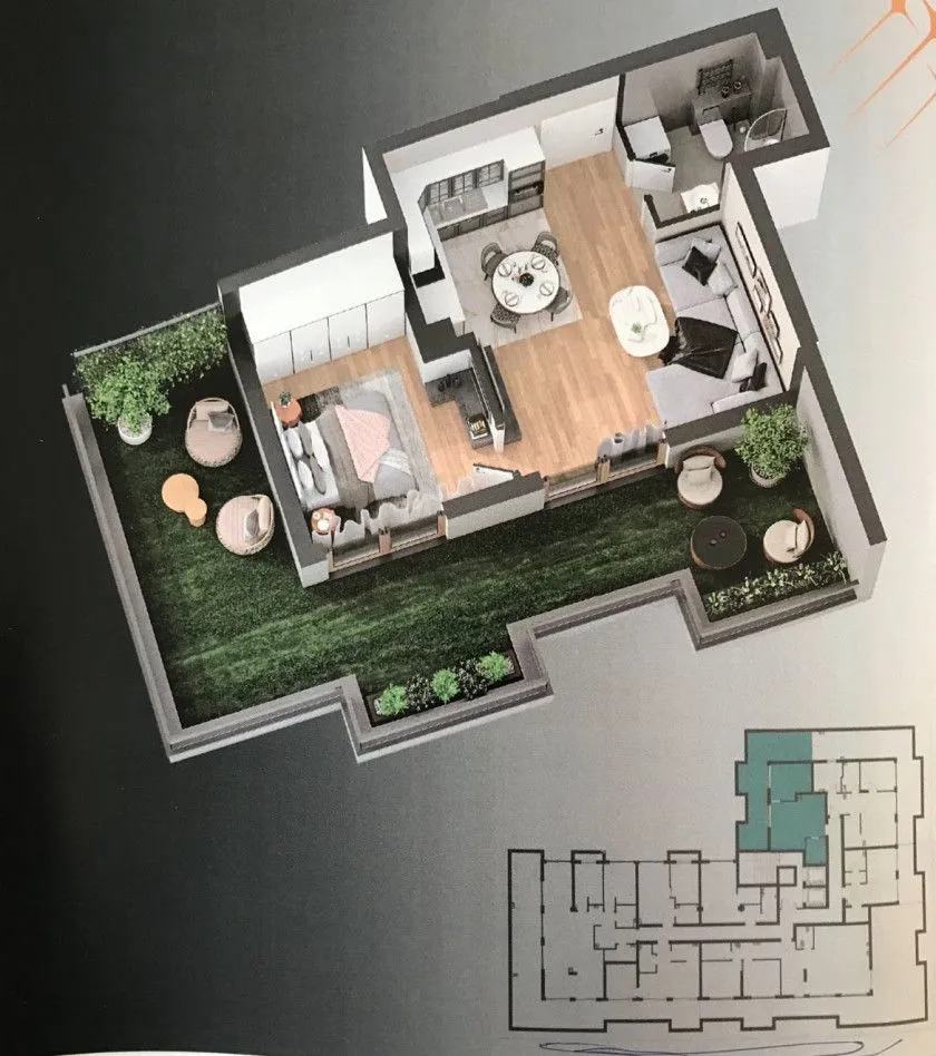 Prodaja, dvosoban stan, 72m², Rozino, Budva