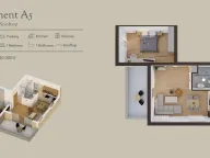 Prodaja, jednosoban stan, 55m2, Stoliv, Kotor