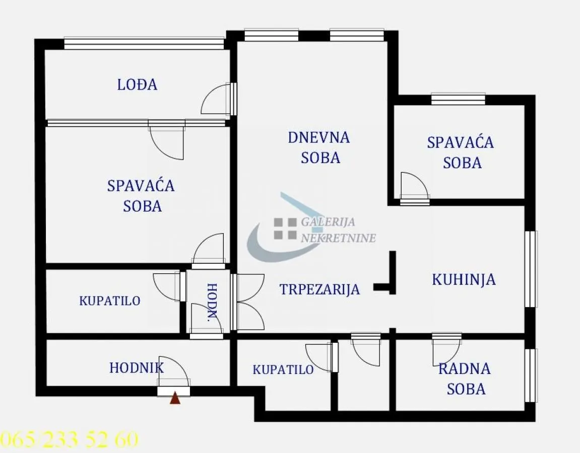 Sale, three bedroom apartment, 74m², Višnjička Banja, Palilula Sve Podlokacije