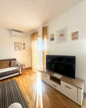 Dnevna soba sa garniturom, televizorom i izlazom na terasu. - image 7