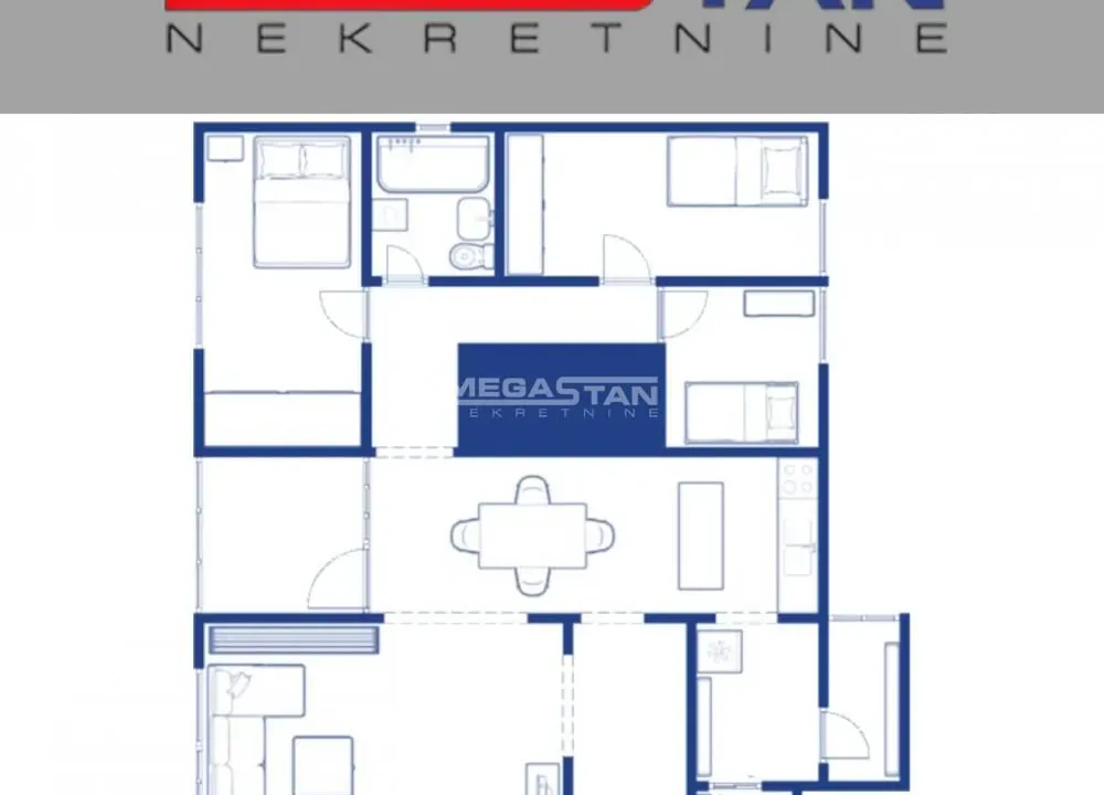 Sale, four bedroom apartment, 86m², Denkova Basta, Zvezdara Sve Podlokacije