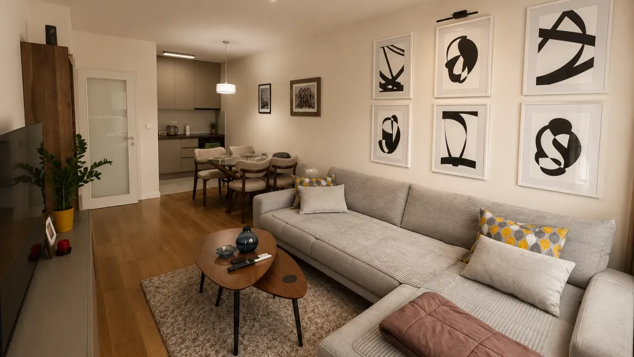 Rent, one bedroom apartment, 47m², Central Point, Podgorica