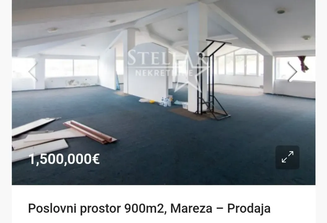 Sale, office space, 900m², Mareza, Podgorica