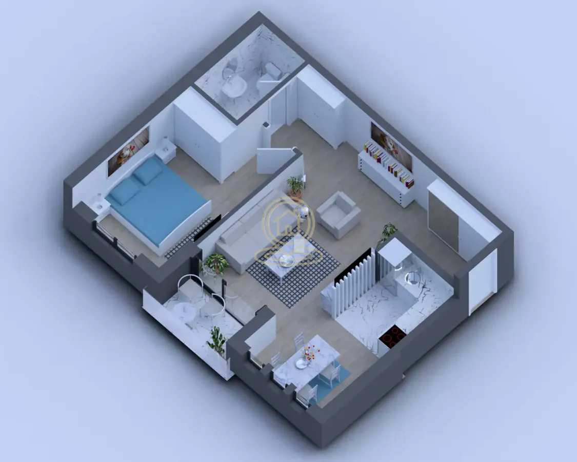 Sale, one bedroom apartment, 50m², Centar, Vrnjačka Banja