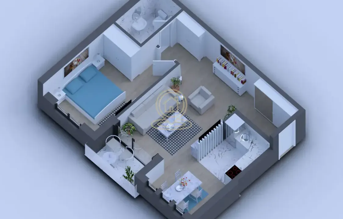 Sale, one bedroom apartment, 50m², Centar, Vrnjačka Banja