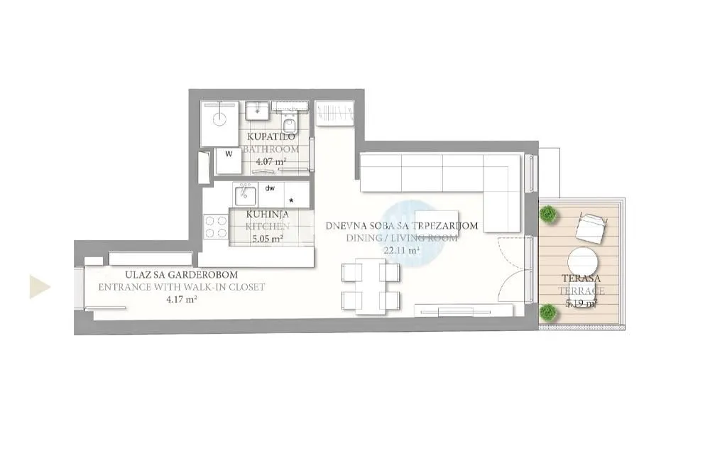 Prodaja, stan, 42m², Autokomanda, Voždovac Sve Podlokacije